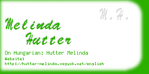 melinda hutter business card